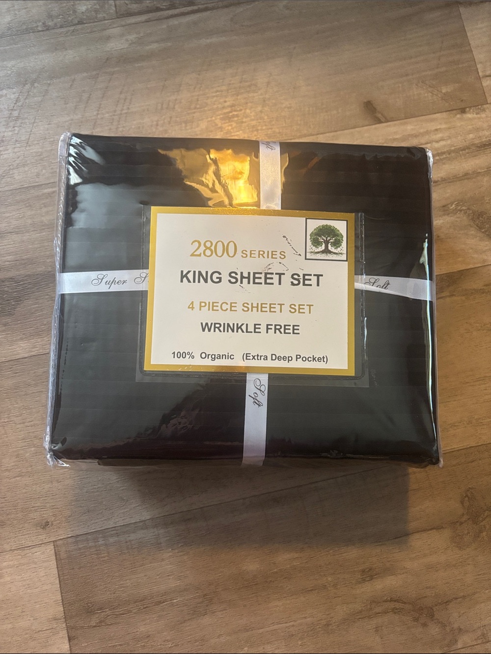 King Sheet Set - Black Wrinkle Free, 4-Piece